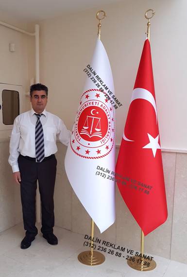ADALET BAKANLI�I YEN� AMBLEML� TELALI FLAMA VE TELALI BAYRAK