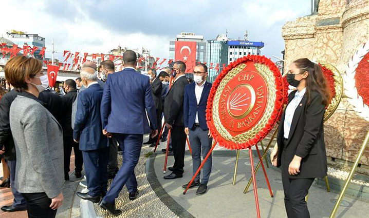 CHP İSTANBUL İL BAŞKANLIĞI ÇELENK
