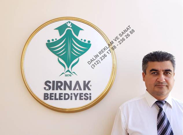 AMBLEM ŞIRNAK BELEDİYESİ KABARTMA AMBLEM DUVAR TİPİ