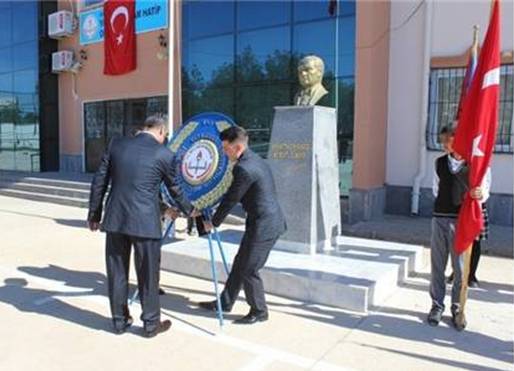 Yavuzeli İlçe milli eğitim müdürlüğü çelengi metal çelenk