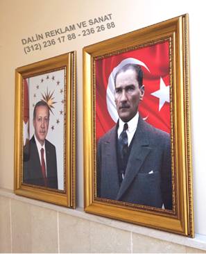 MAKAM ODASI ATATÜRK TABLOSU 80 65 CM ÇERÇEVE DL 9305 ATARESİM 6 DETAYLI GÖRÜNÜM2