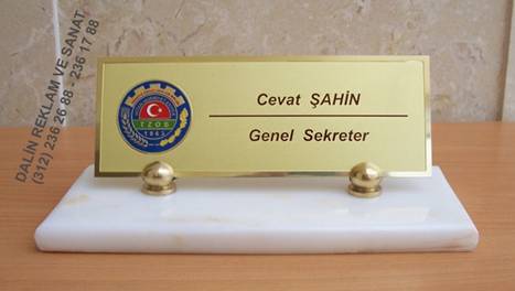 MERMER ALTLIK ZİRAAT ODASI AMBLEMLİ İSİMLİK