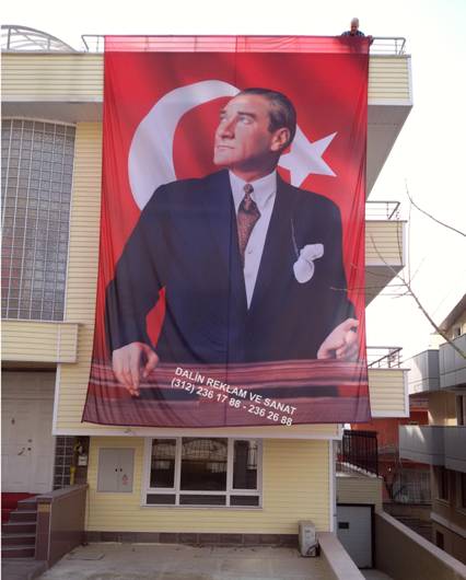 ATAT�RK POSTER� B�NA CEPHES� ���N