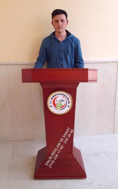 BESNİ BELEDİYESİ KONUŞMA KÜRSÜSÜ ÇAY RENGİ